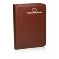 Brown Zippered Ringfolios w/Clipboard (14"x10.5")